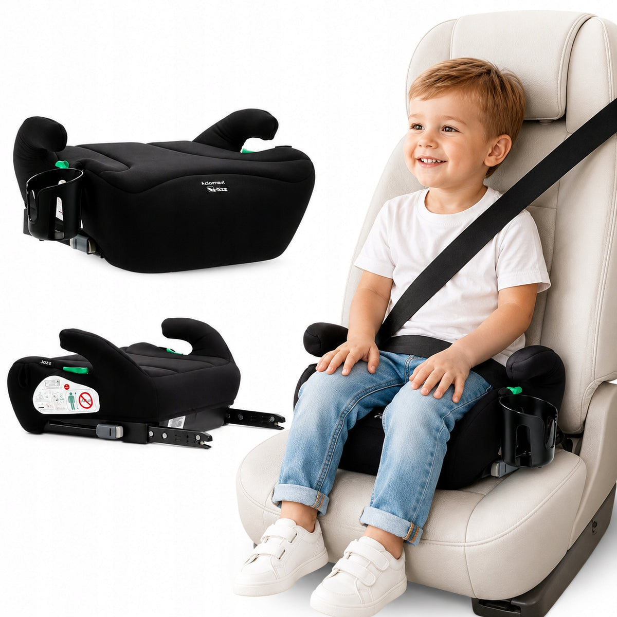 CAR STAND ADAMEX JAZZ ISOFIX I-SIZE 125-150CM CUP HOLDER