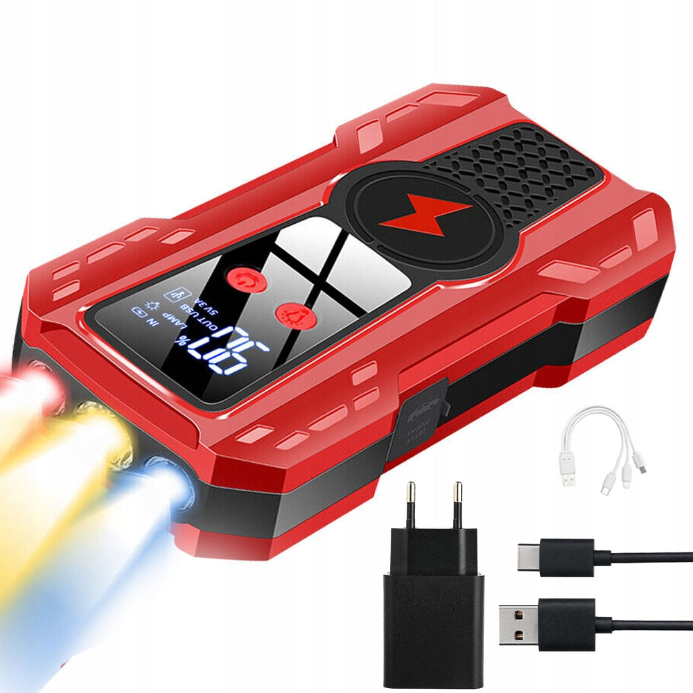 CAR STARTER 12V 500A 1000A 99900MAH DUAL USB LED SAUCE PORTABLE