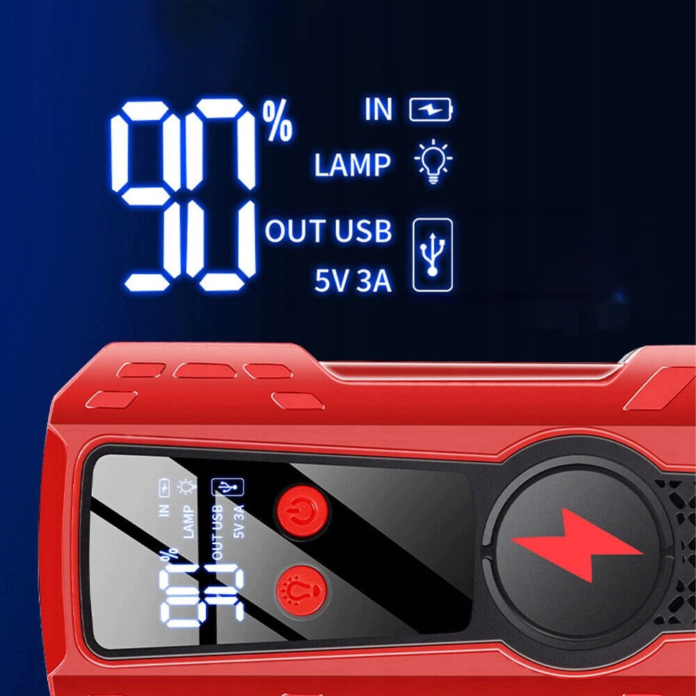 CAR STARTER WITH SAFE, INTELLIGENT CLIP SAFE AND SECURE Battery capacity 20000 mAh
