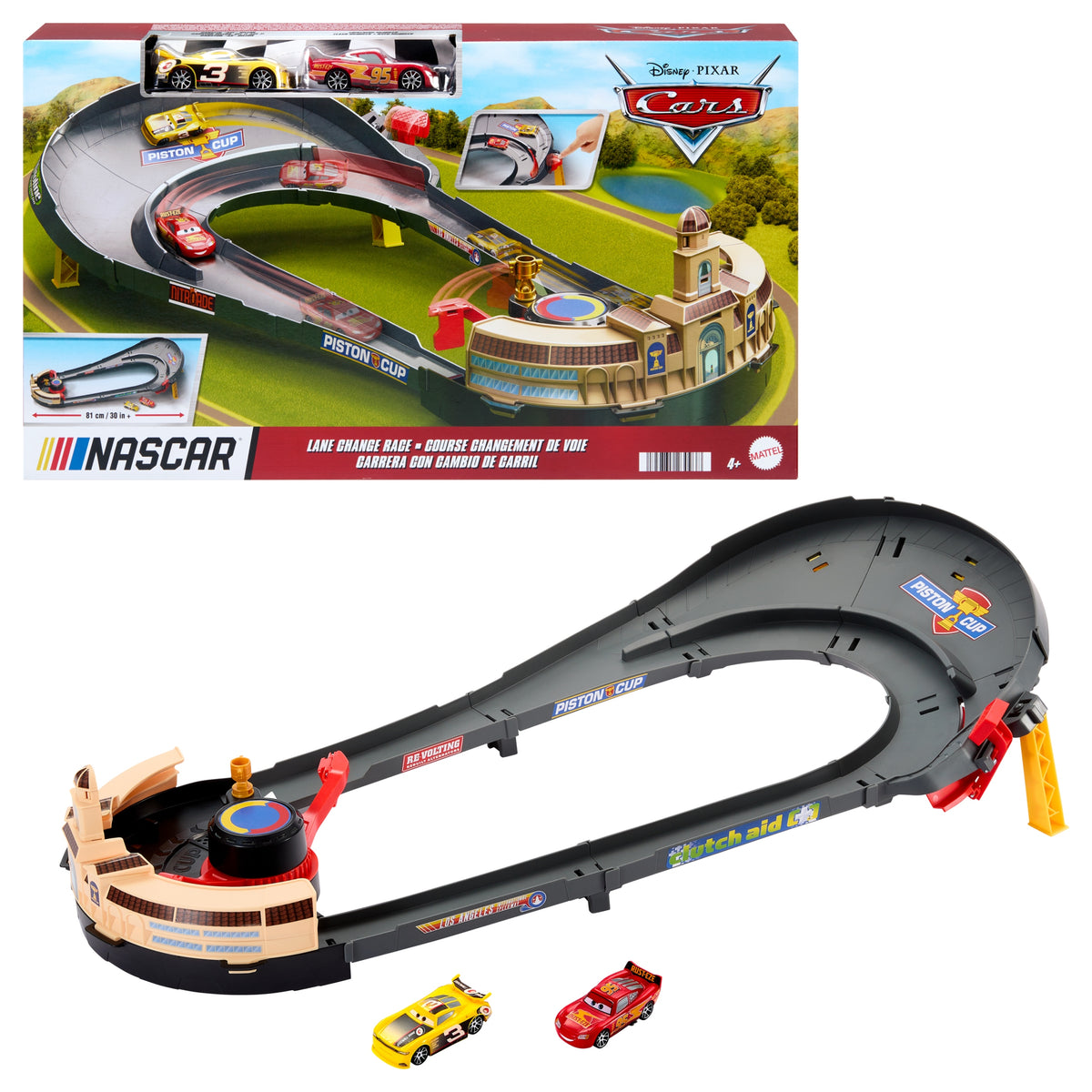 CAR TRACK FOR FUN DISNEY CARS ZIGZAG HXJ33 NASCAR