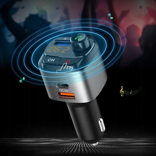 CAR TRANSMITTER BLUETOOTH FM 2X USB USB-C PD 20W QC3.0 Brand no brand