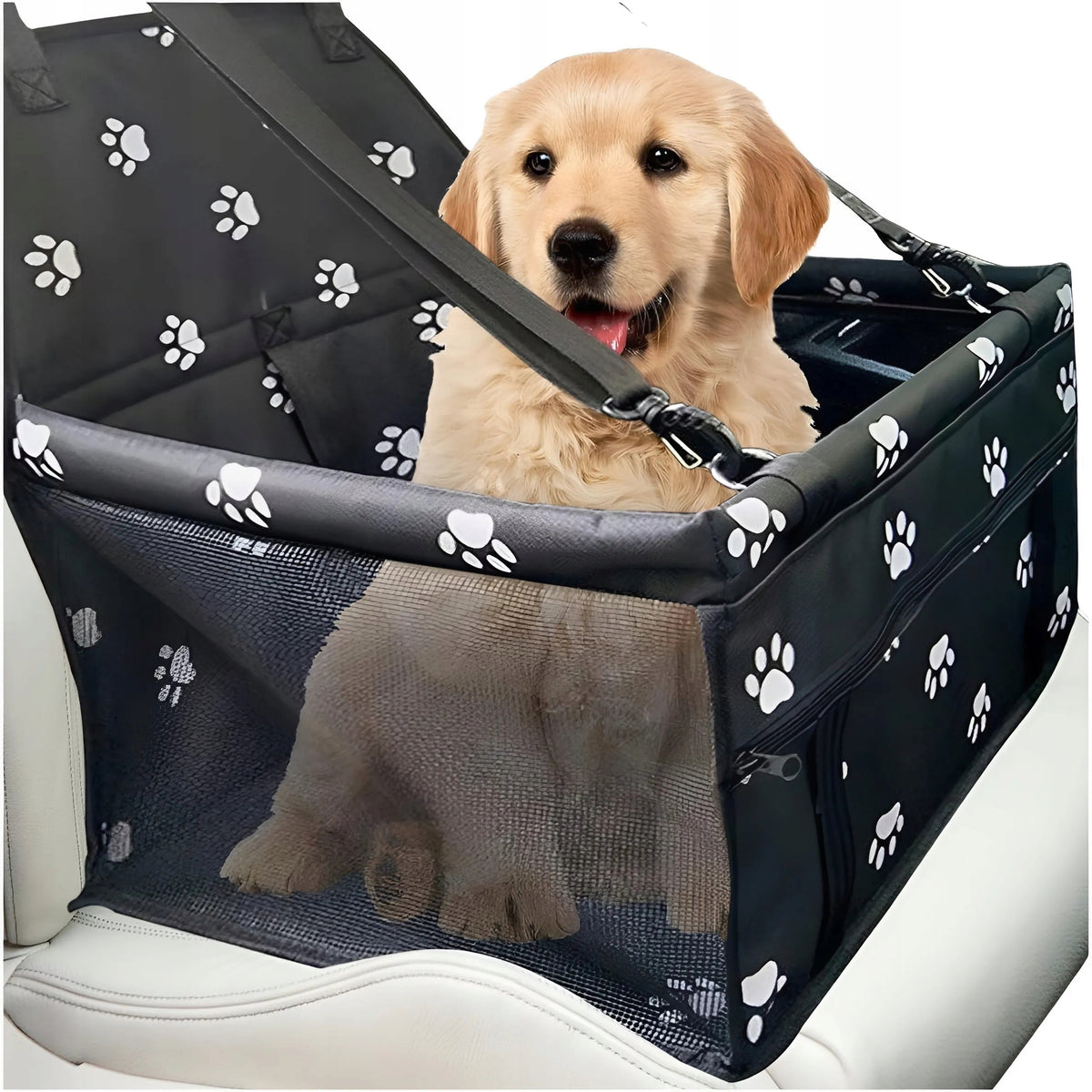 CAR TRANSPORTER FOR CAT DOG SEAT FOR CAR BLACK Brand Purlov