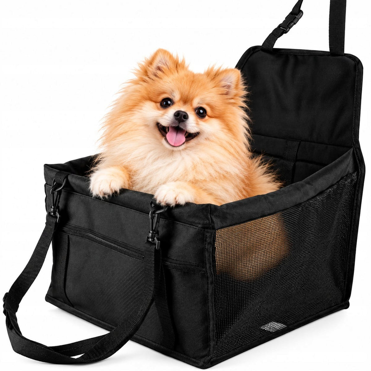 CAR TRANSPORTER FOR CAT DOG SEAT FOR CAR BLACK