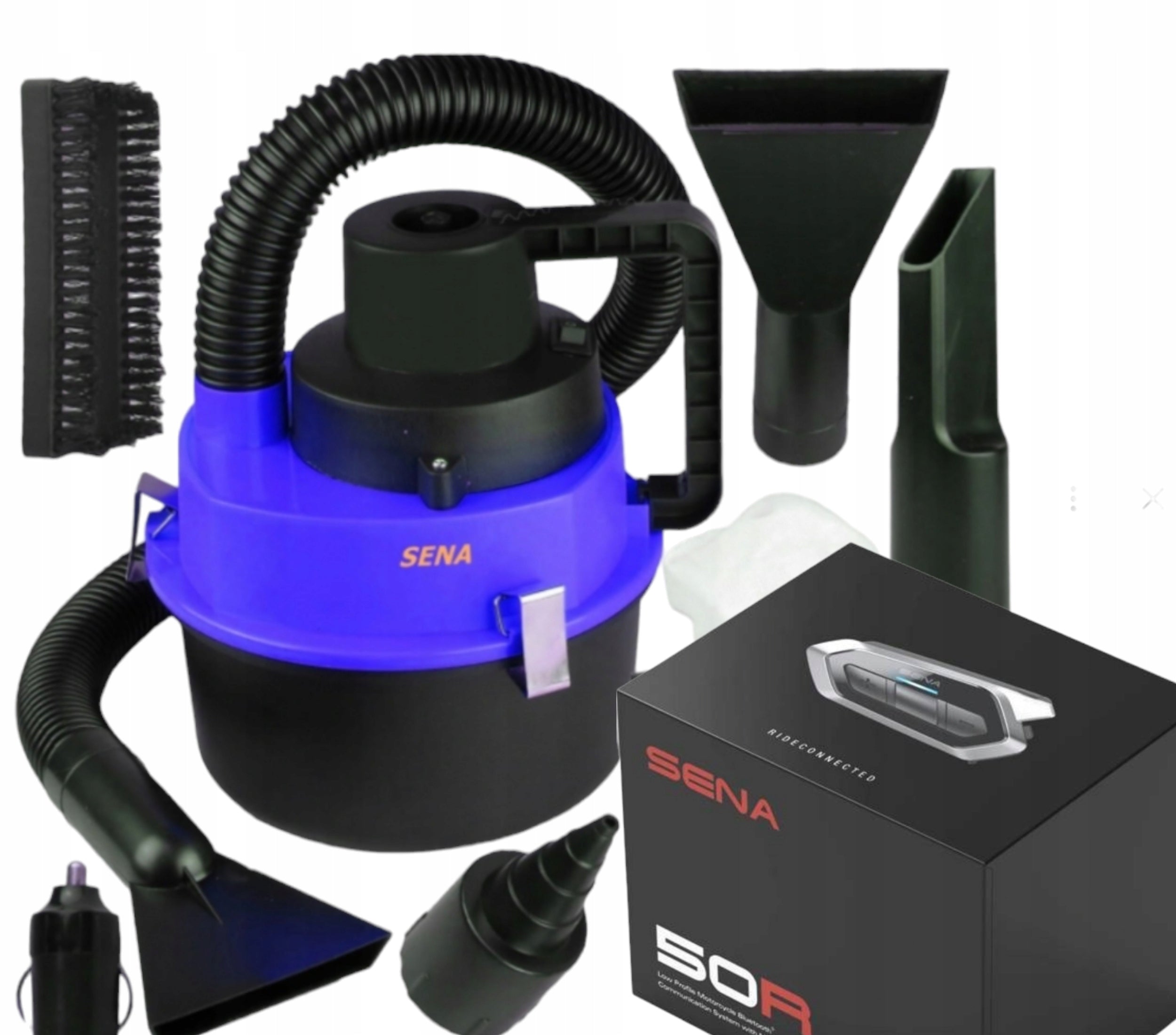 CAR VACUUM CLEANER 150W WET AND DRY WATER + PADS SET