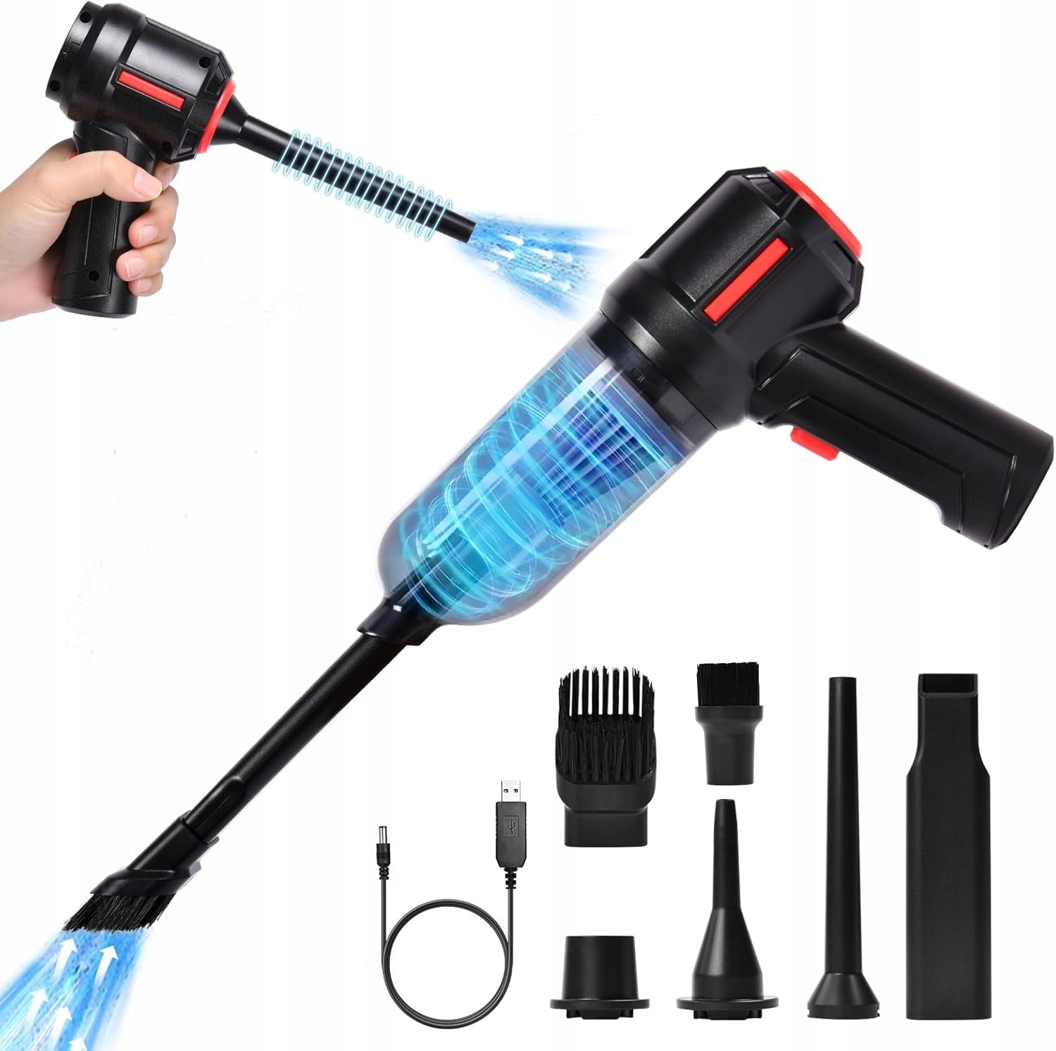CAR VACUUM CLEANER CORDLESS HANDHELD POWERFUL FAST CHARGING 3IN1