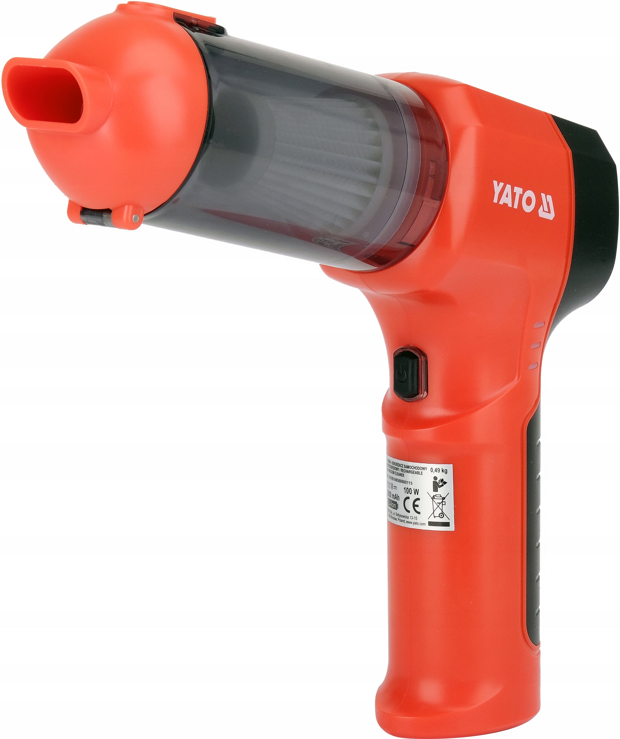 CAR VACUUM CLEANER WIRELESS 2in1 BLOWER BLDC 11,1V 2Ah 100W YATO Manufacturer code YT-85686