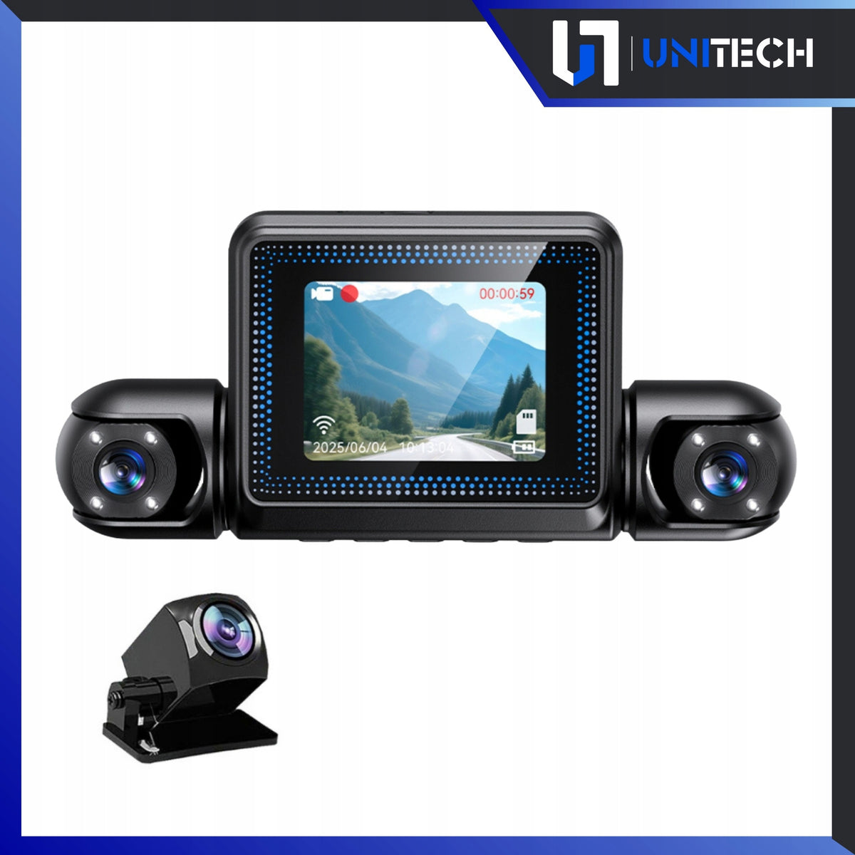 CAR VIDEO RECORDER CAR CAMERA FRONT REAR CENTER 360° HD Manufacturer code NP800