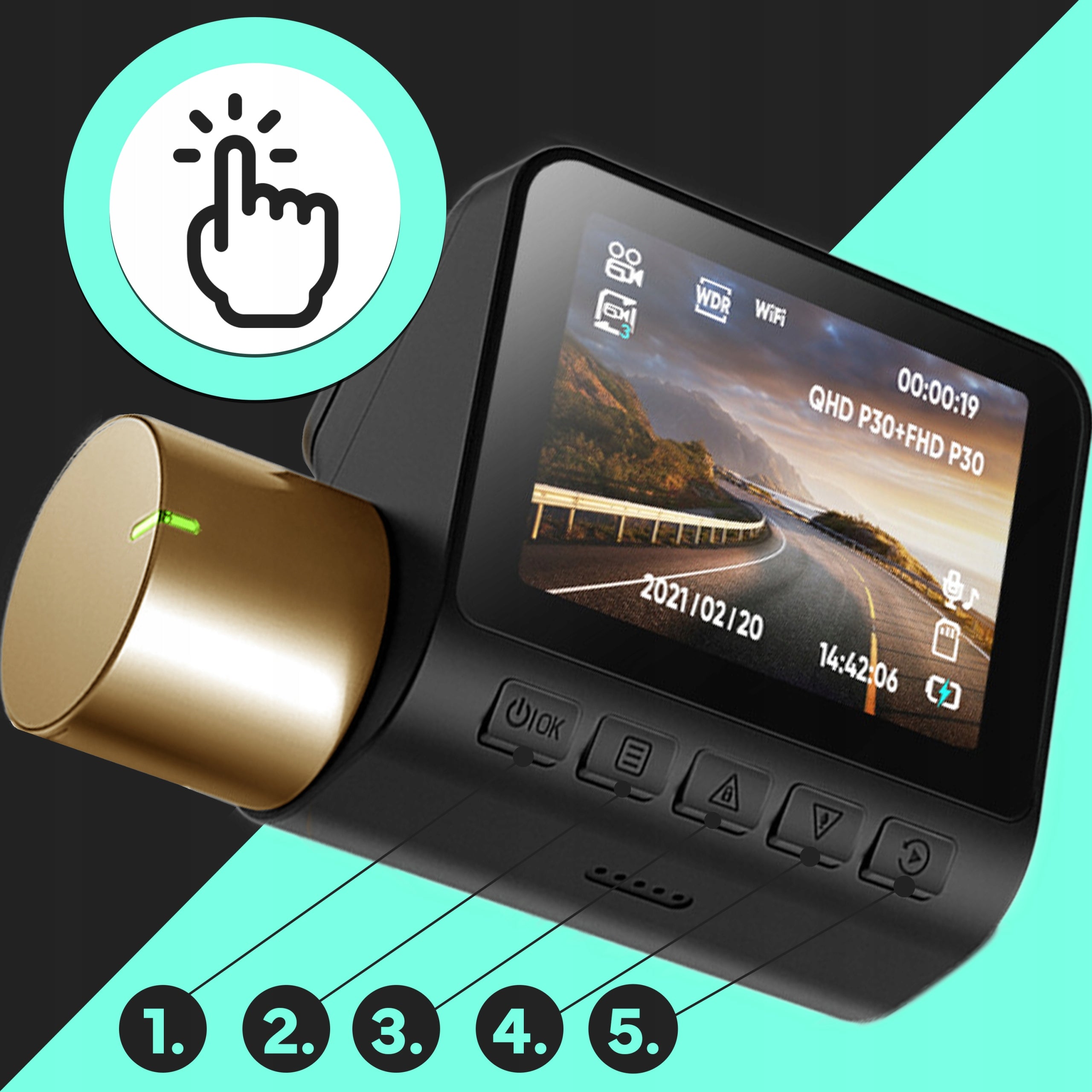 CAR VIDEO RECORDER CAR CAMERA FULL HD MODULE GPS G-SENSOR Memory card included none