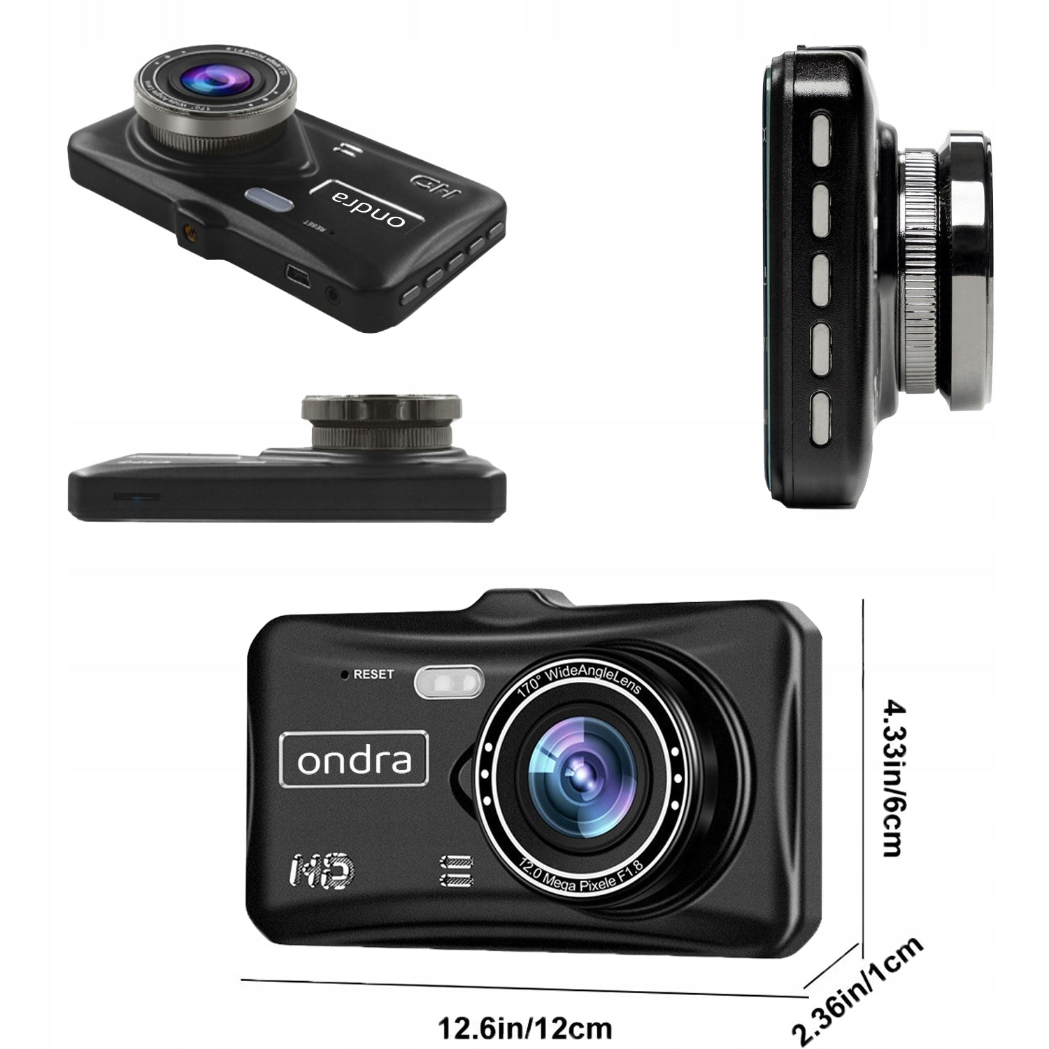 CAR VIDEO RECORDER FRONT REAR CAR CAMERA Touch Menu PL Manufacturer code Kamera samochodowa rejestrator jazdy