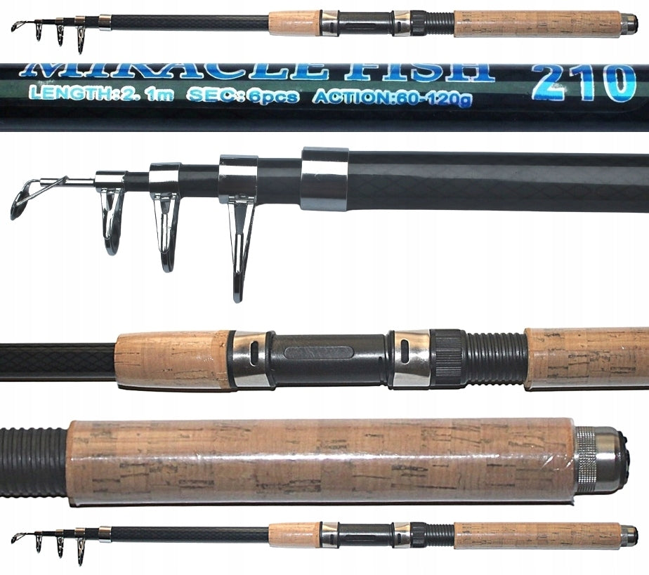 CARBON TELESCOPIC ROD MIRACLE FISH 2,1 60-120gr. Brand Miracle Fish