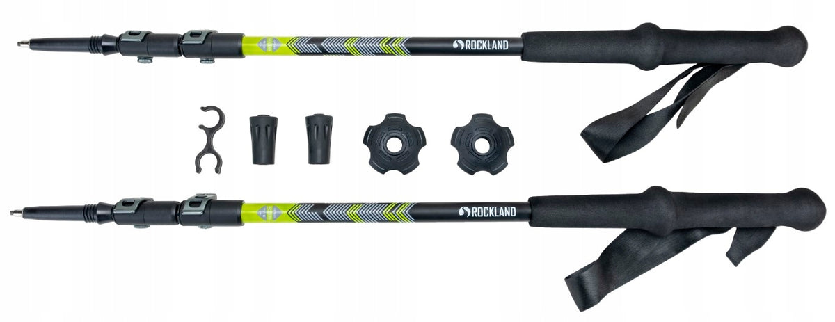 CARBON TREKKING POLES NORDIC WALKING ROCKLAND ACCESS 67x135cm Color black