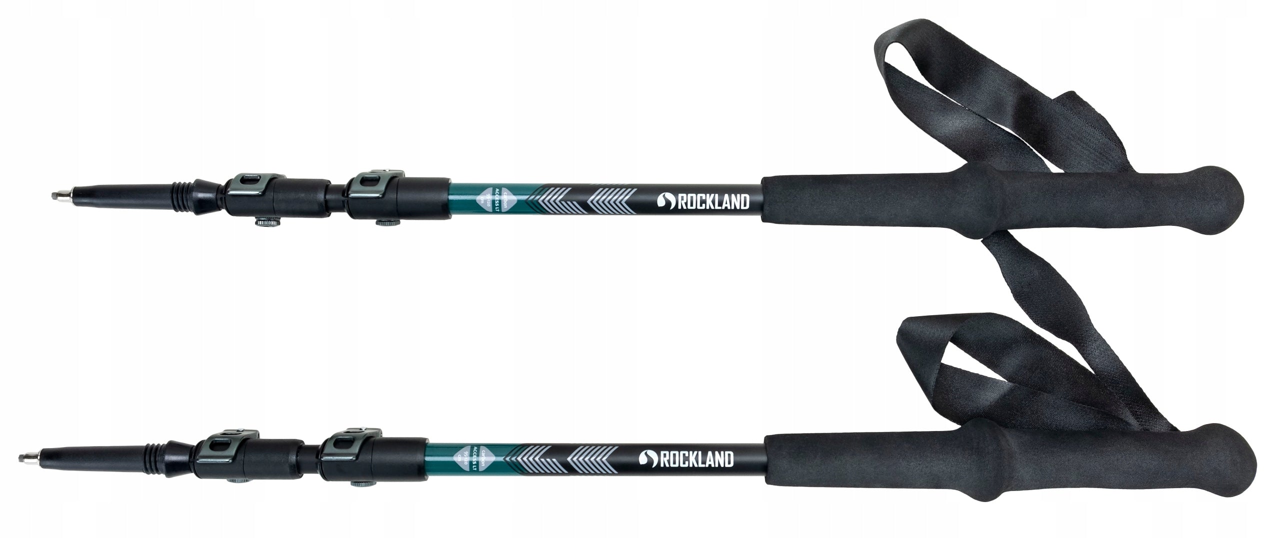 CARBON TREKKING POLES NORDIC WALKING ROCKLAND ACCESS LITE 57x120cm Brand Rockland