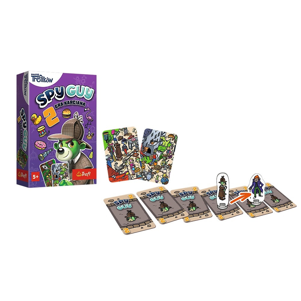 CARD GAME SPY GUY 2 TREFL FUN FOR KIDS STRATEGY ENTERTAINMENT 2-6 Brand LEAN Toys
