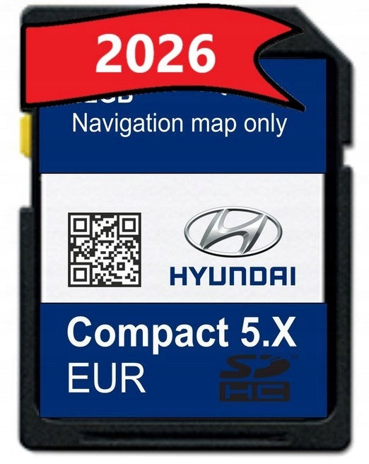 CARD MAP HYUNDAI 5X i10 i20 i30 KONA TUCSON Elantra SANTA FE EUROPE 2026
