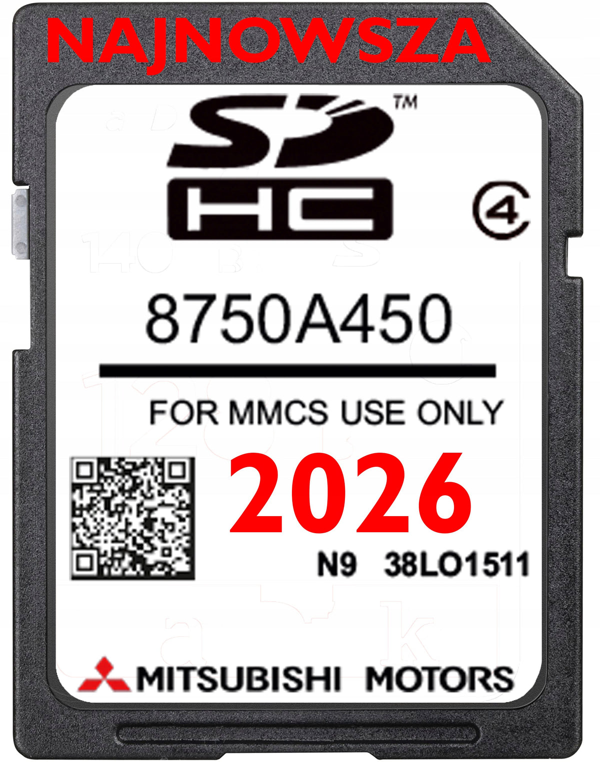 CARD MAP MITSUBISHI MMCS E-11 E-12 W-13 2026 EUROPA OUTLANDER ASX PAJERO