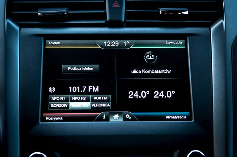 CARD Map to FORD Sync 2 Europe LATEST EDITION 2024/2025 Manufacturer code MAPA FORD SYNC2 F12 EUROPA 2024