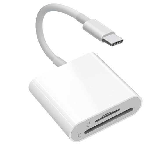 CARD READER USB C SD 2IN1 ADAPTER IPHONE 15 IPAD MACBOOK FAST TRANSFER Brand no brand