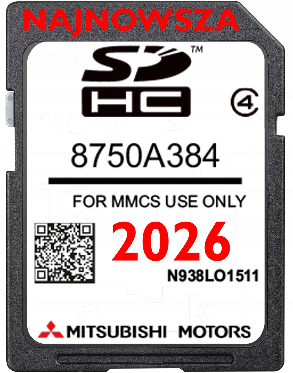 CARD SD MAP MITSUBISHI MMCS W-11 W-12 2026 OUTLANDER ASX PAJERO EUROPE
