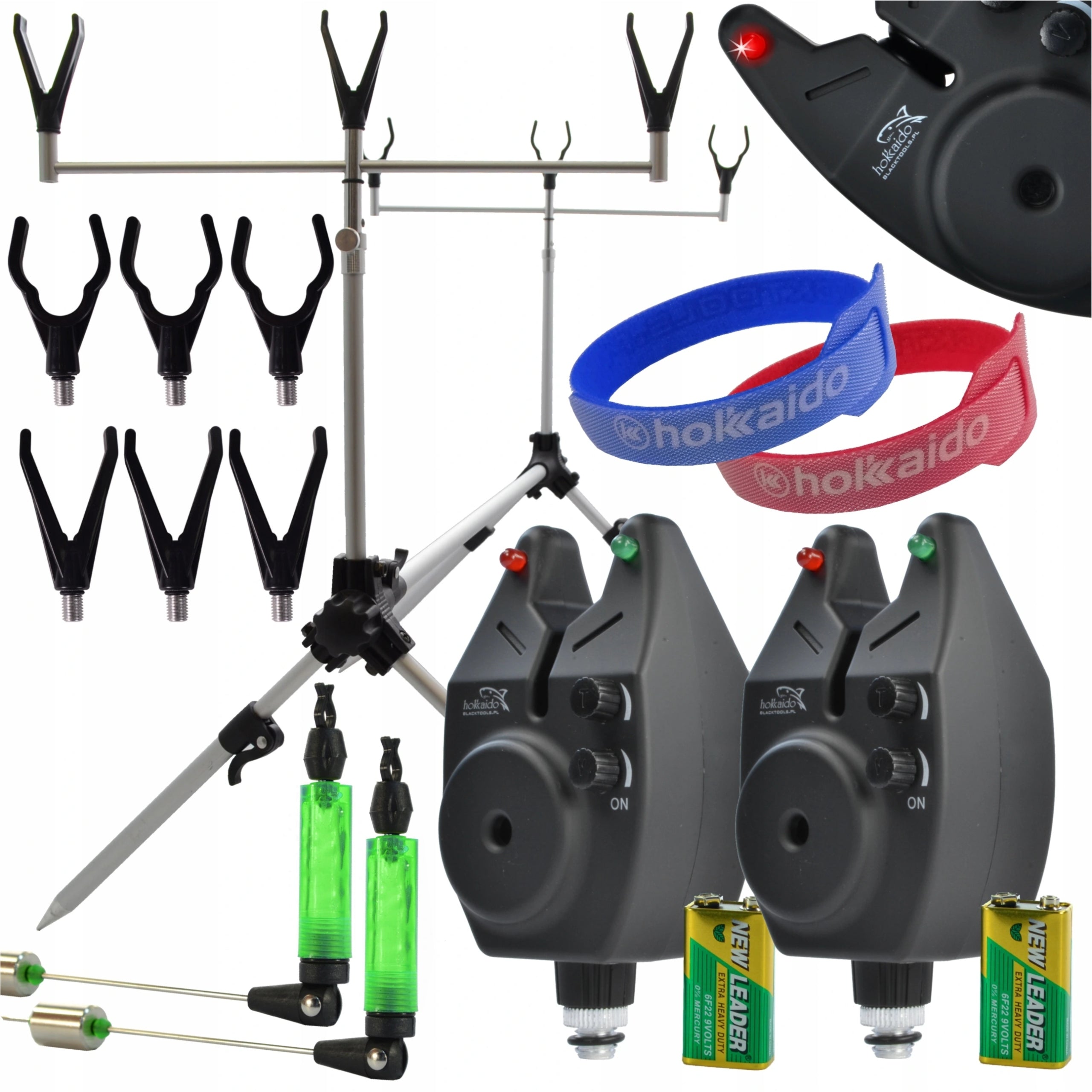 CARP SET ROD POD 2x BEACON 2x SWINGER LARGE SET HOKKAIDO PRO