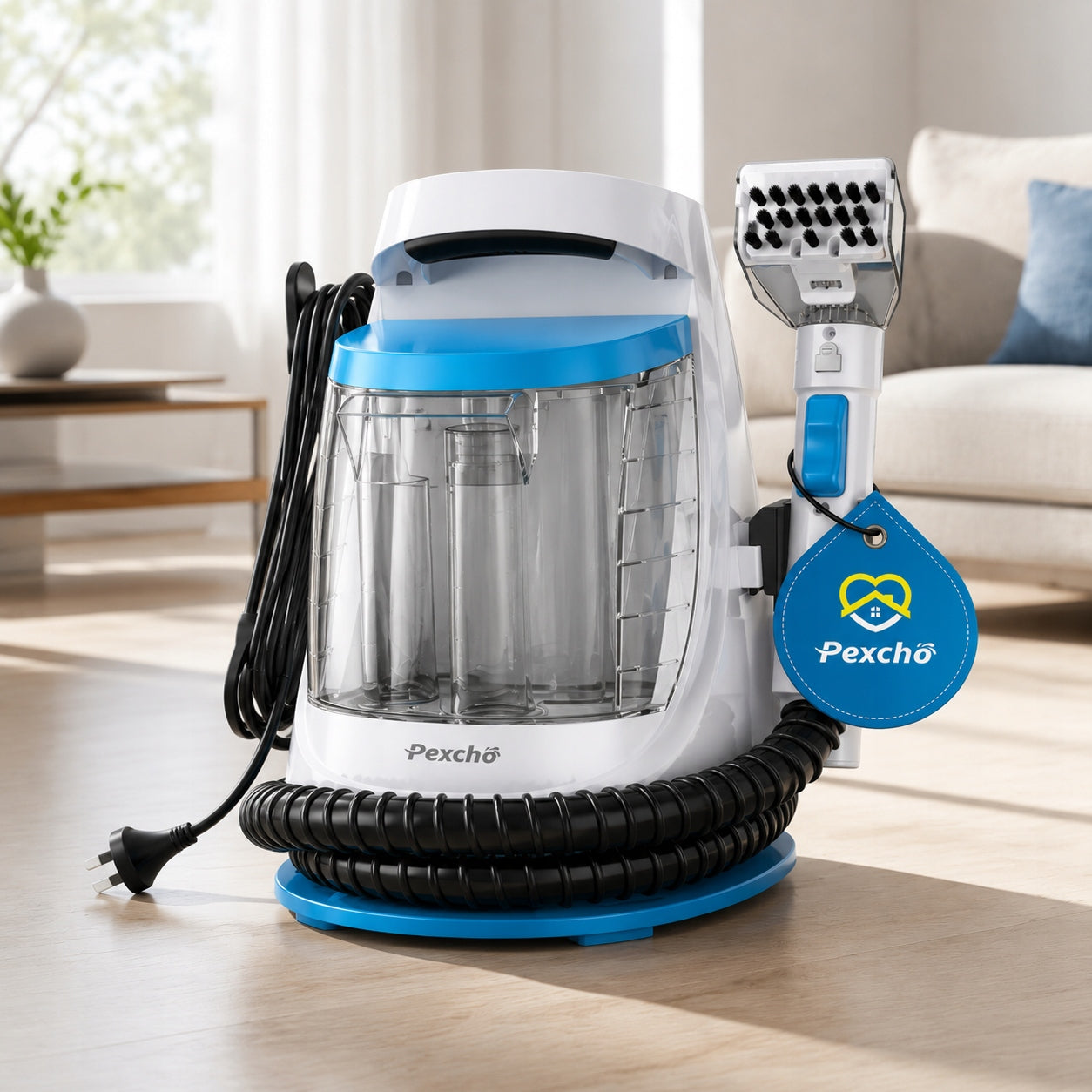 CARPET AND FURNITURE CLEANER 550W SUCTION 18KPA, TWO TANKS 1,2L Packaging status original