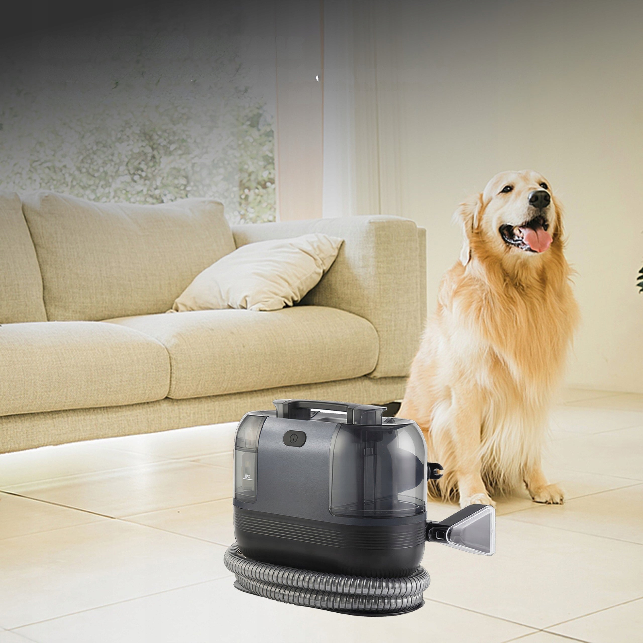 CARPET AND UPHOLSTERY WASHING VACUUM CLEANER – EFFECTIVE AGAINST STAINS AND HAIR Brand 100pa
