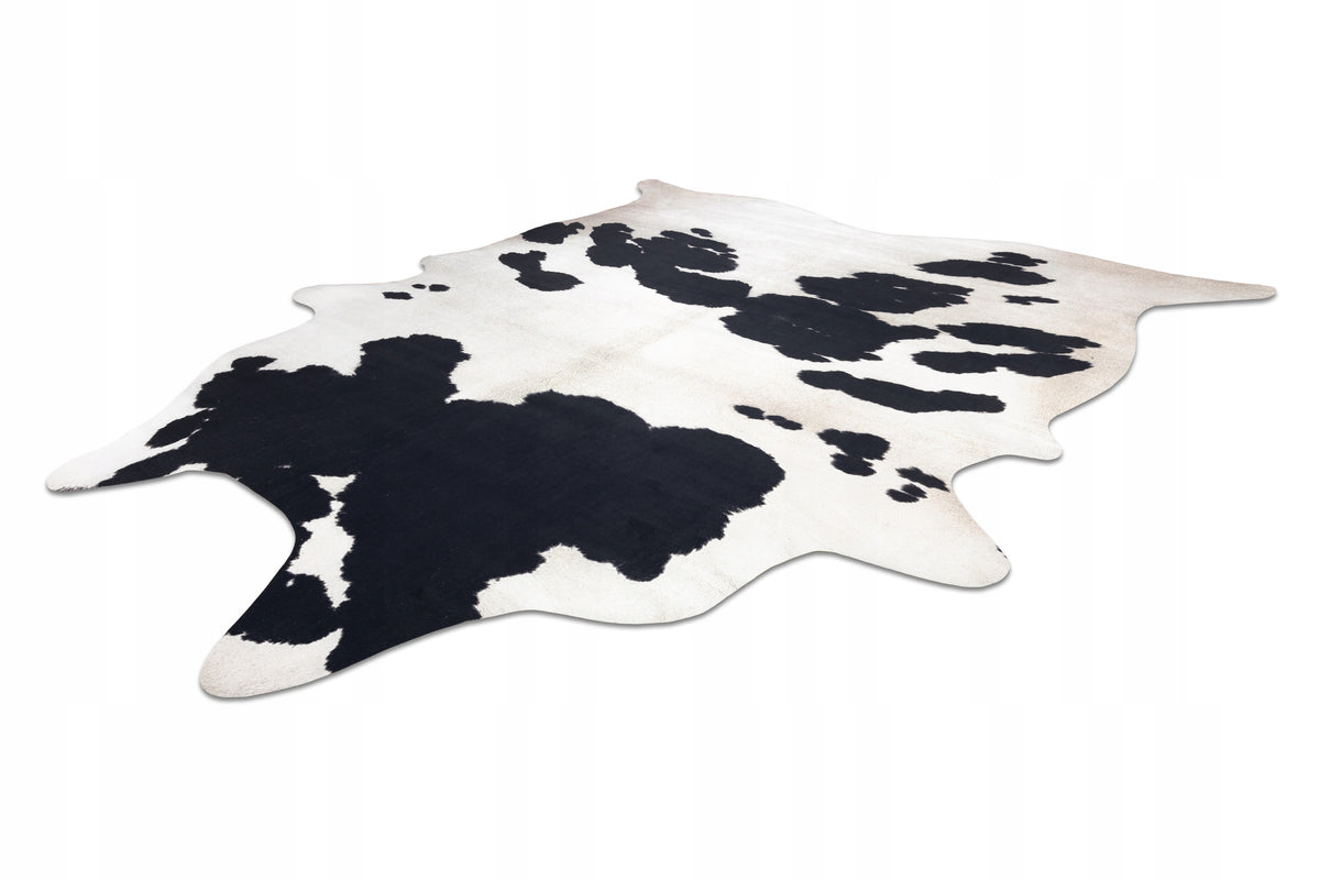 CARPET ARTIFICIAL LEATHER 100x150 cm SKIN COW black and white Brand Dywany Łuszczów