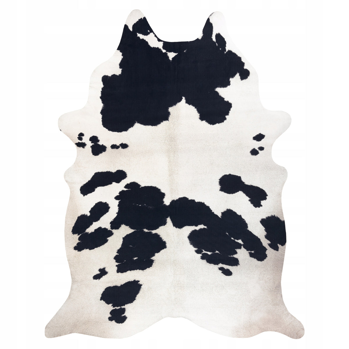 CARPET ARTIFICIAL LEATHER 155x195 cm SKIN COW black and white