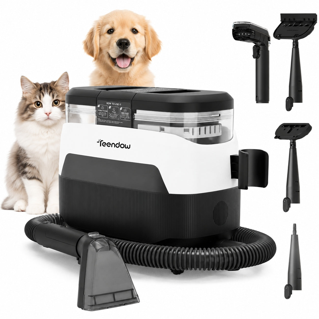 CARPET CLEANER TEENDOW C6 MAX 1650W 12000PA STEAM AND SUCTION