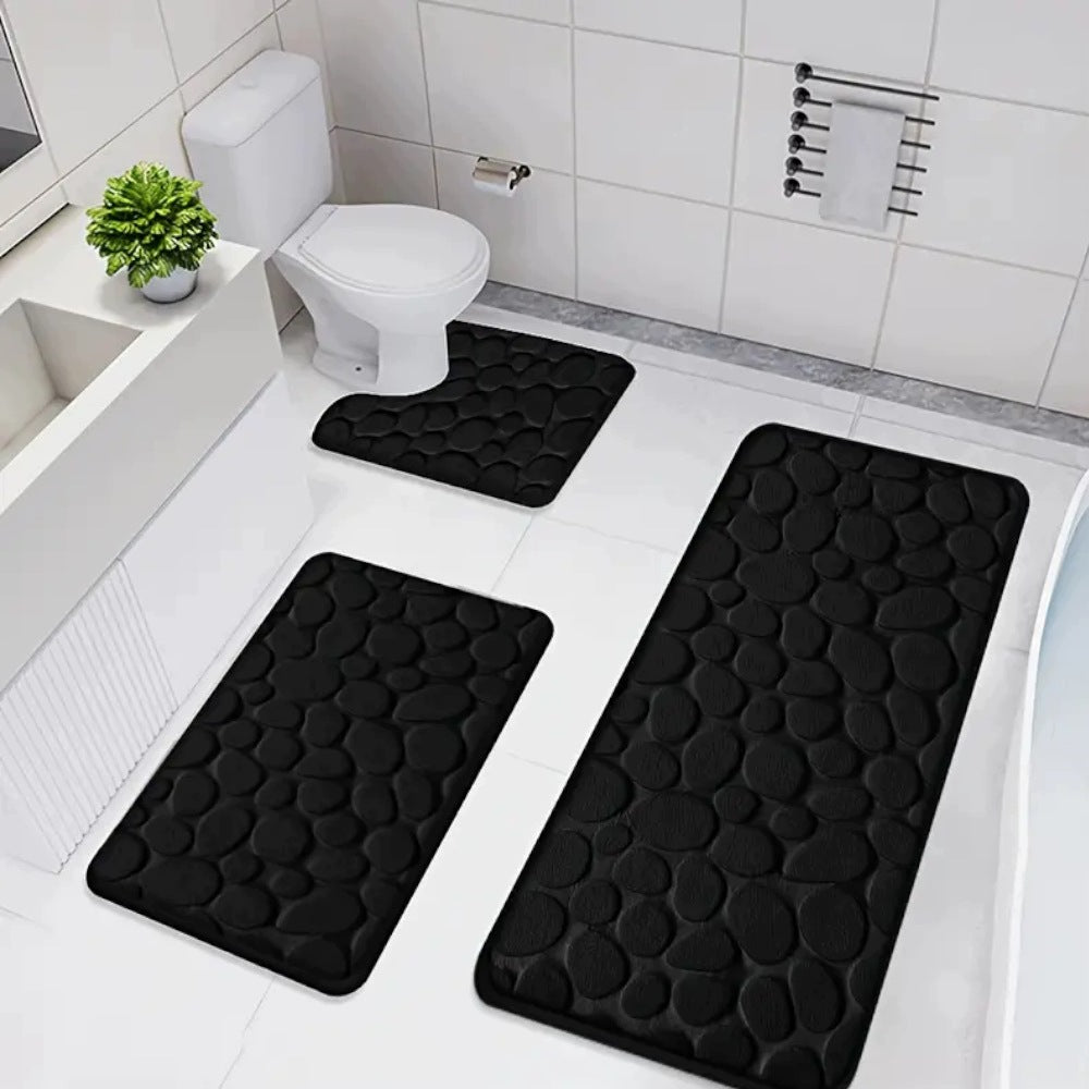 CARPET Effect 3D Bathroom Mat for Room Hallway NON-SLIP 50x120cm