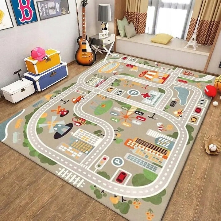 CARPET FOR CHILDREN'S ROOM CITY STREETS SOFT PREMIUM 100x150 Manufacturer code DYWK_292 100X150