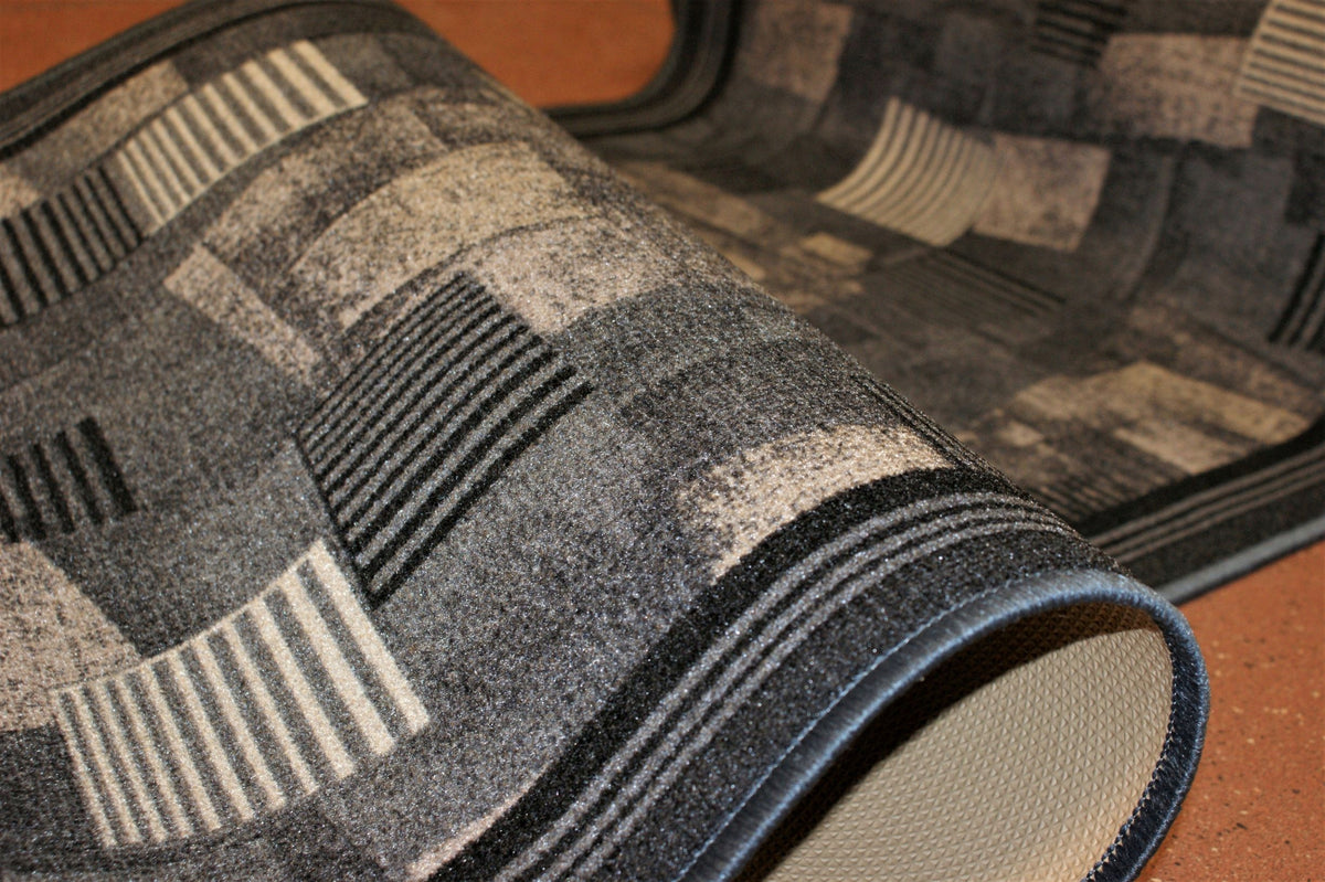 CARPET, NON-SLIP WALKWAY , hallway , kitchen 67X130cm BORA GREY EAN (GTIN) 5906280547394