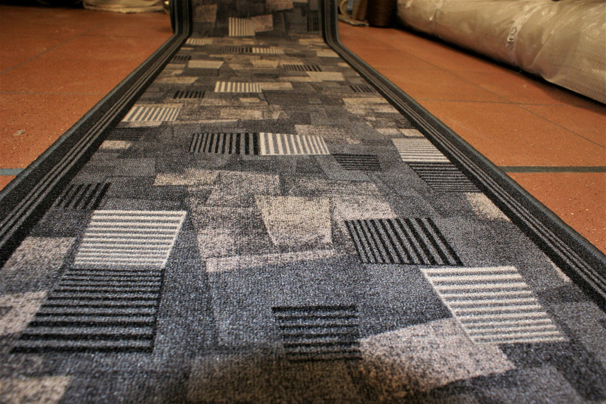 CARPET, NON-SLIP WALKWAY , hallway , kitchen 67X130cm BORA GREY Manufacturer code bora