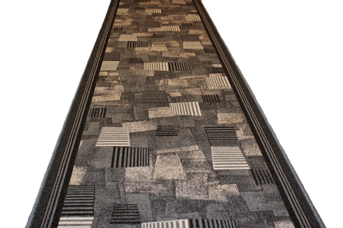 CARPET, NON-SLIP WALKWAY , hallway , kitchen 67X130cm BORA GREY