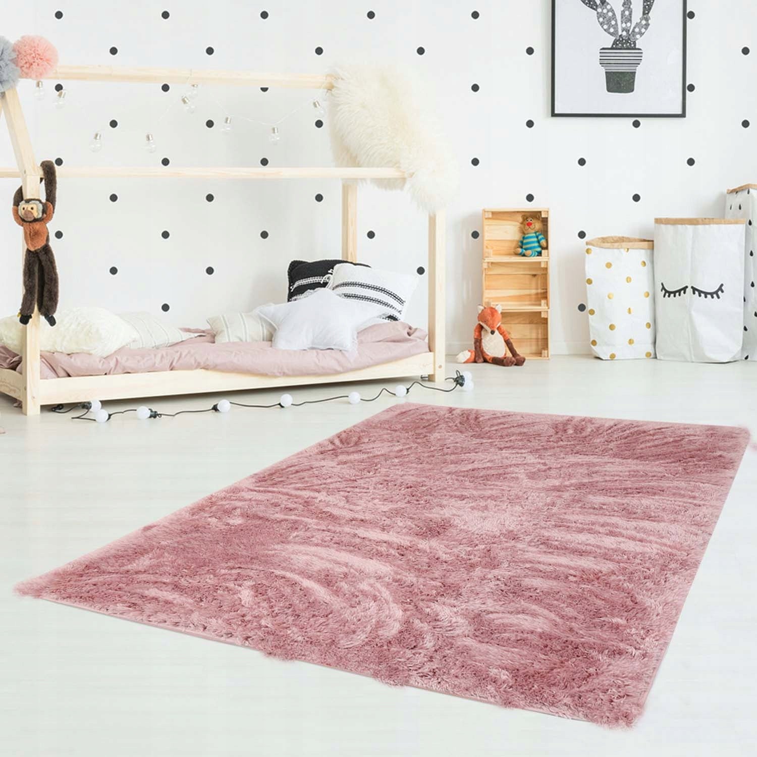 CARPET PLUSH SOFT FOR WASHING FOR GIRLS POWDER 80x150cm SOFTI Manufacturer code SOFTI KIDS
