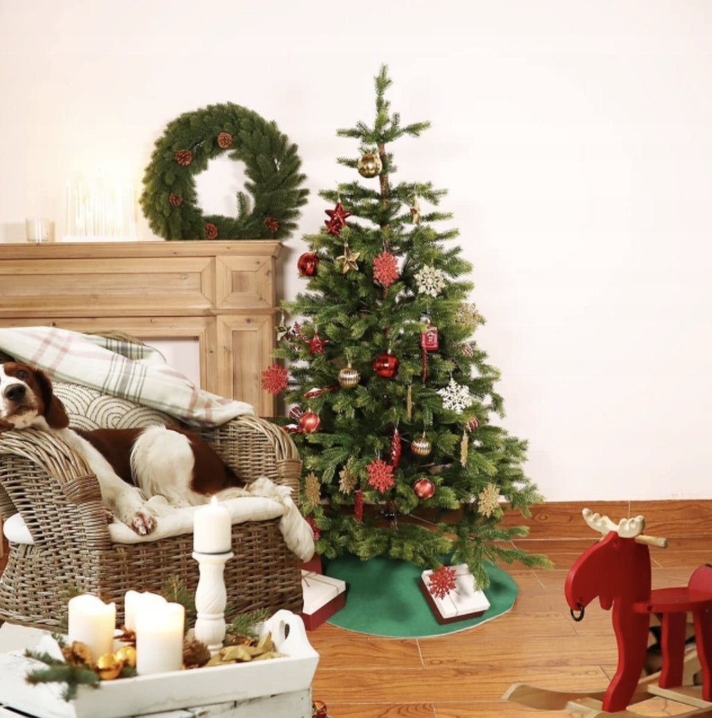 CARPET RUG BLANKET FOR CHRISTMAS TREE DECORATIVE GREEN 150 CM Manufacturer code XS4