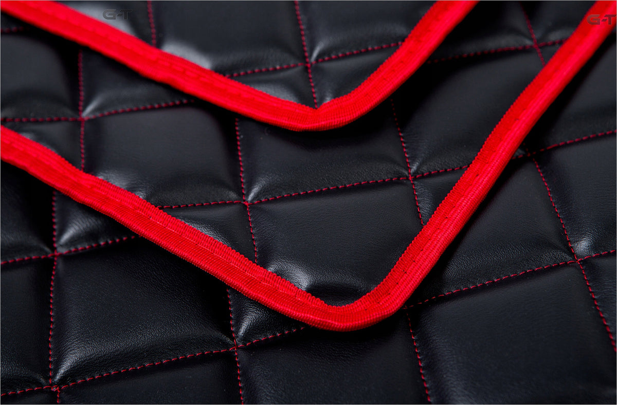 CARPET RUGS QUILTED ECO LEATHER VOLVO FH4 FROM 2013R + 1 LARGE MOOSE EMBROIDERY Manufacturer no brand