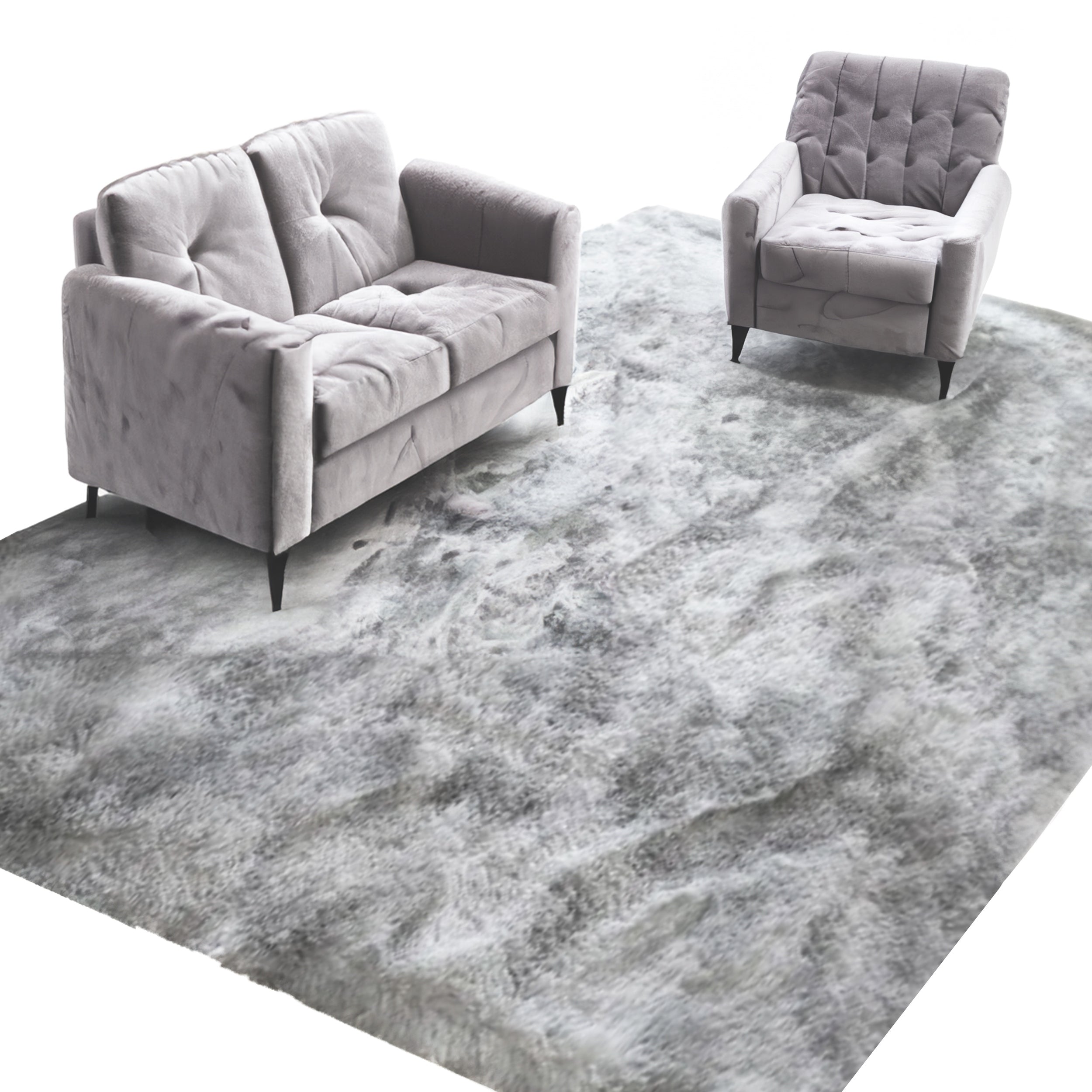 CARPET SHAGGY FLUFFY 120X170 FOR BEDROOM LIVING ROOM FUR RECTANGLE
