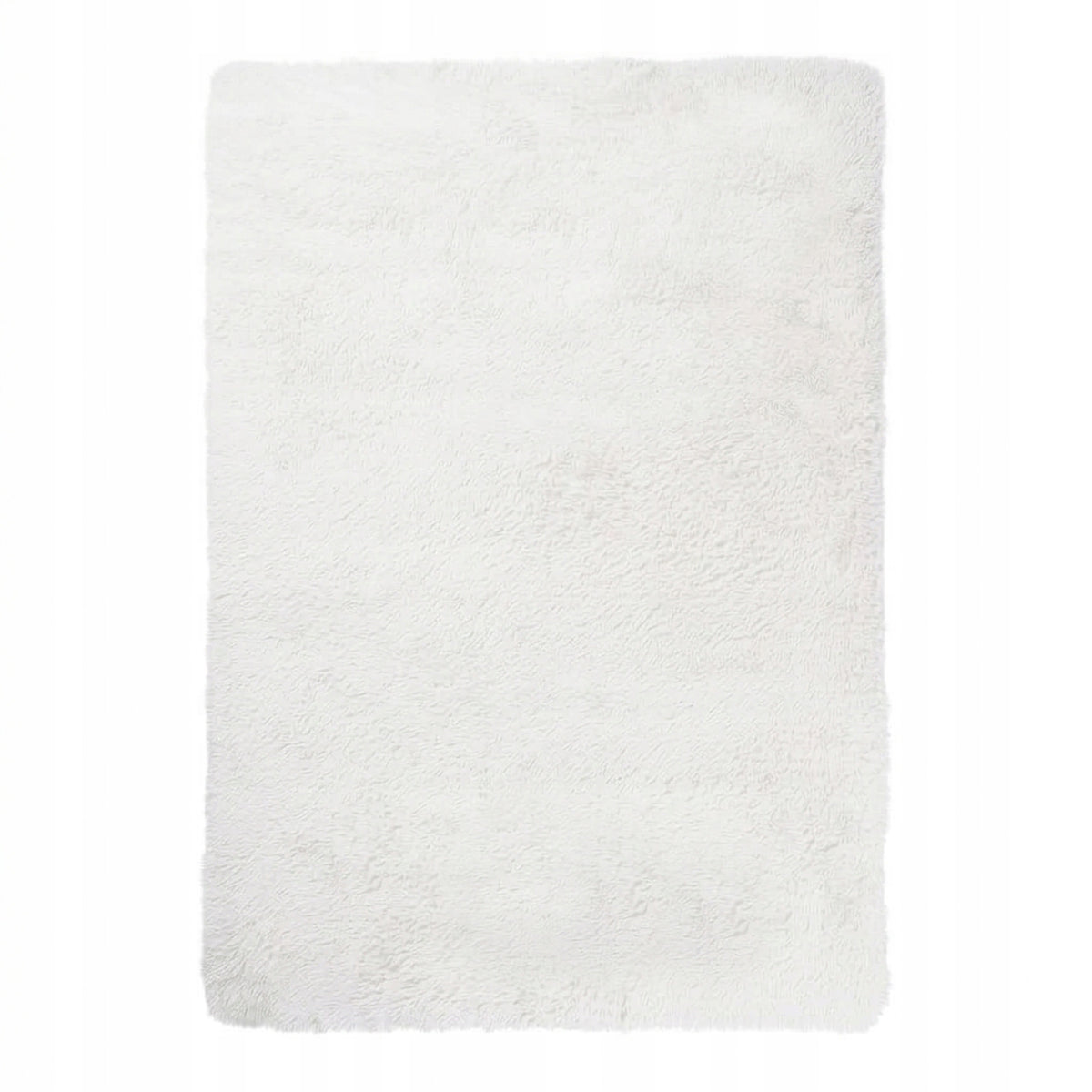 CARPET SHAGGY SOFT FOR LIVING ROOM 200X300 CM FLUFFY PLUSH WHITE TRIMMED Packaging status original