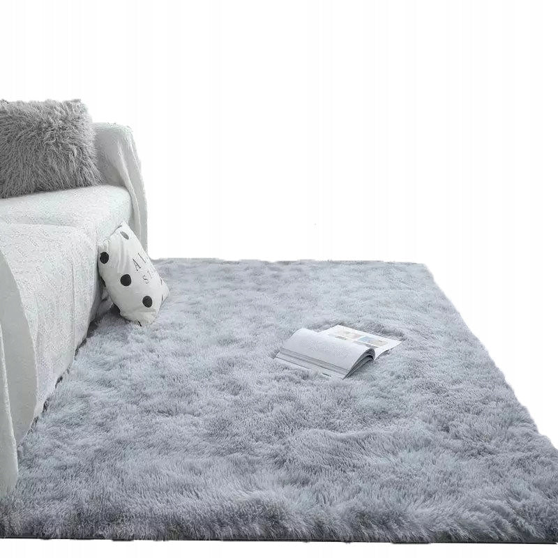 CARPET SOFT PLUSH SHAGGY RABBIT PLUSH LIGHT GREY 160X220 CM SOFT