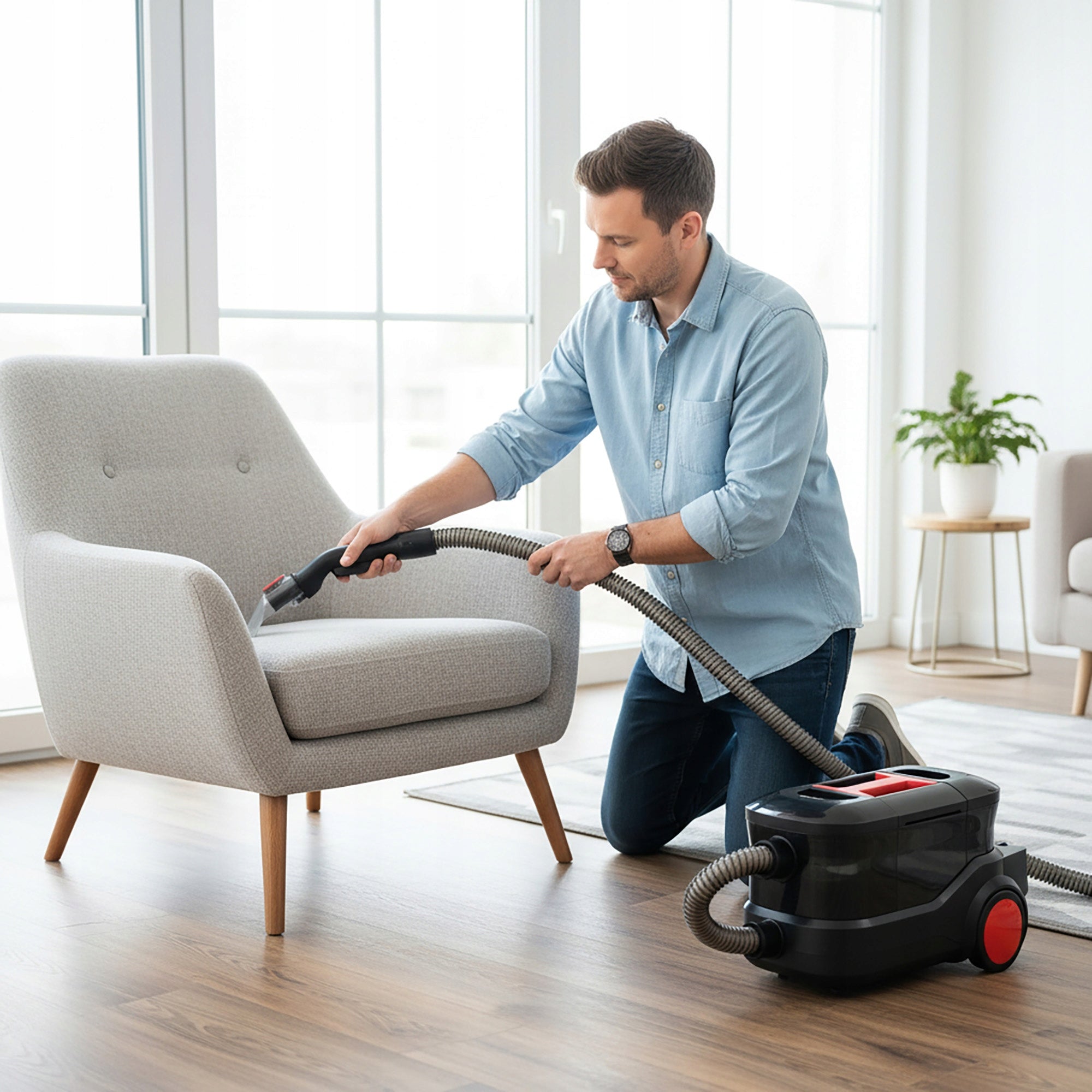 CARPET WASHING VACUUM CLEANER UPHOLSTERY SUCTION CUP PROFESSIONAL LEHMANN 2000W Manufacturer code LHOVW-8015