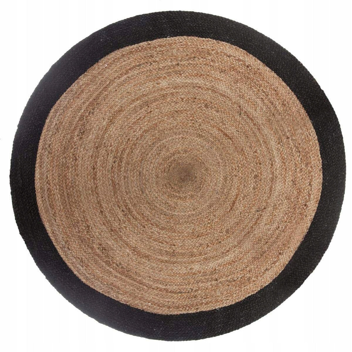CARPET WOVEN FROM JUTE CARPET BOHO ETNO FASHIONABLE 120cm