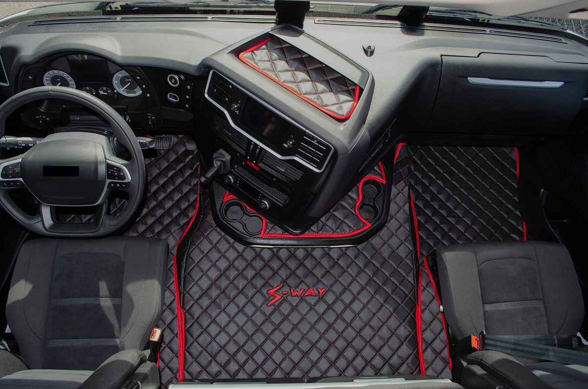 CARPETS QUILTED ECO LEATHER IVECO S-WAY 2019 - 2023 Manufacturer's catalog number 0