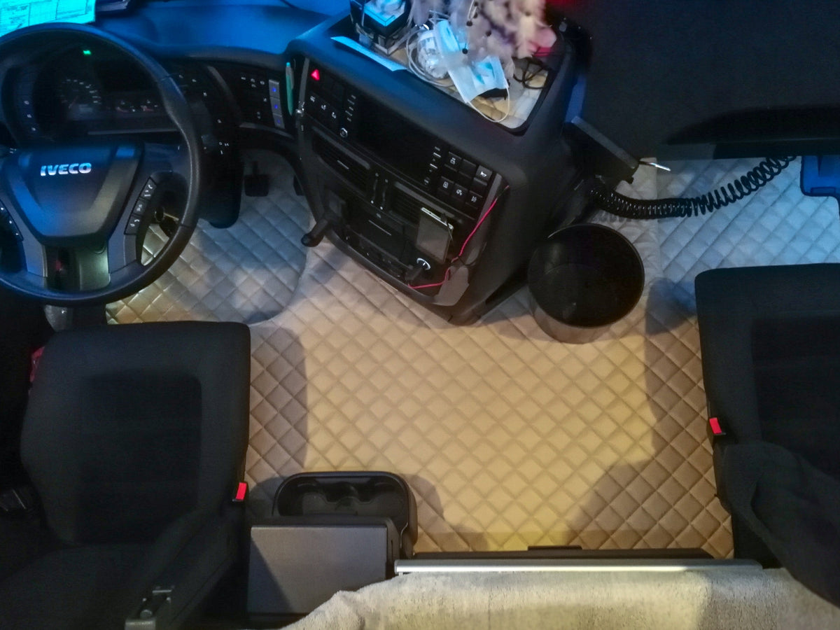 CARPETS QUILTED RUGS IVECO HI-WAY AFTER 2013 CARS. Manufacturer's catalog number GIZ-TRANS