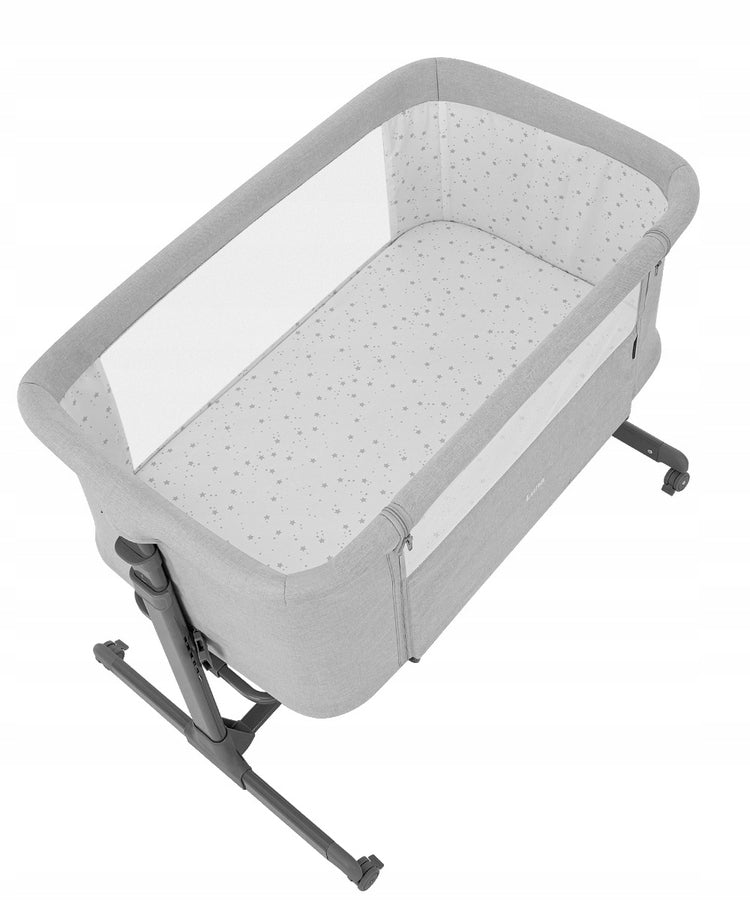 CARRELLO LUNA COT FOR NEWBORN WITH MATTRESS HYPOALLERGENIC Product width 56 cm