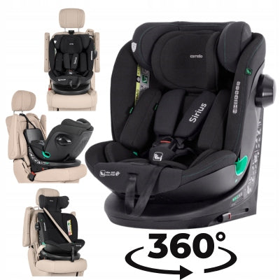 CARRELLO SWIVEL SIRIUS 360° ISOFIX+PAS R-129 0-36 KG