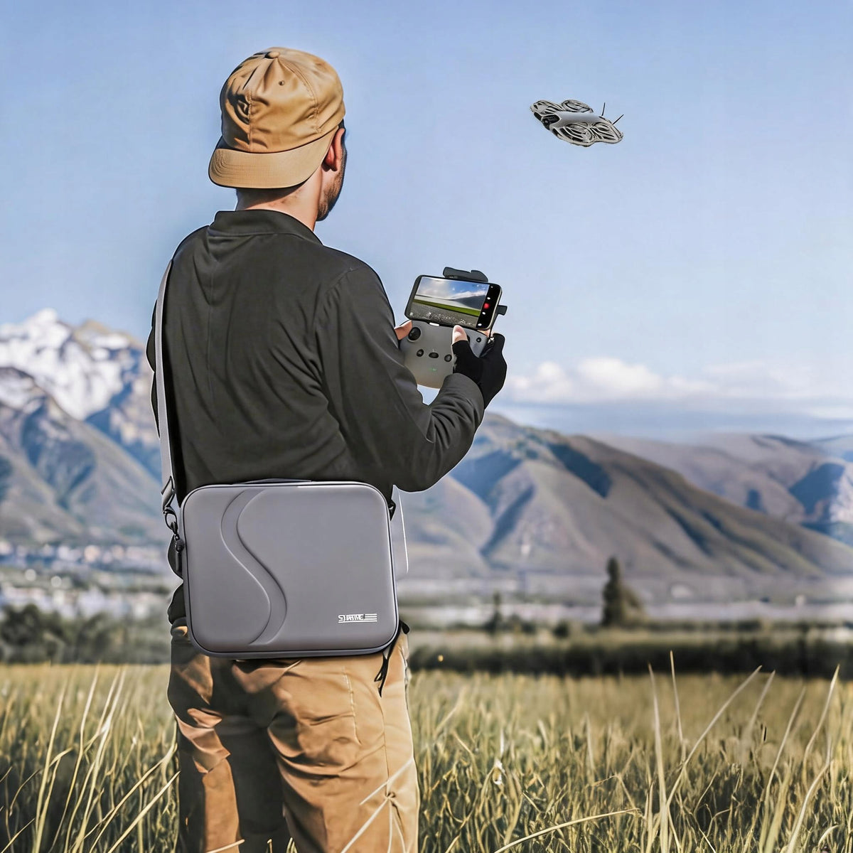 CARRY BAG FOR DRONE DJI NEO 2 PROTECTIVE PU CASE FOR REMOTE CONTROL BATTERY Packaging status original