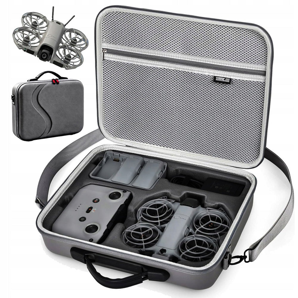 CARRY BAG FOR DRONE DJI NEO 2 PROTECTIVE PU CASE FOR REMOTE CONTROL BATTERY