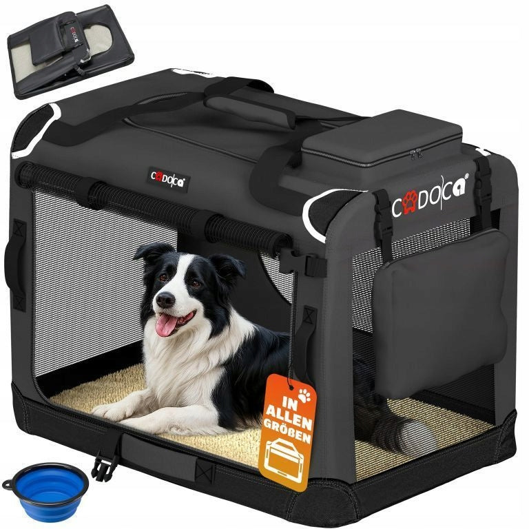 CARRYING BAG TRANSPORTER FOR CAT DOG XL 82x58x58 Anthracite Packaging status original