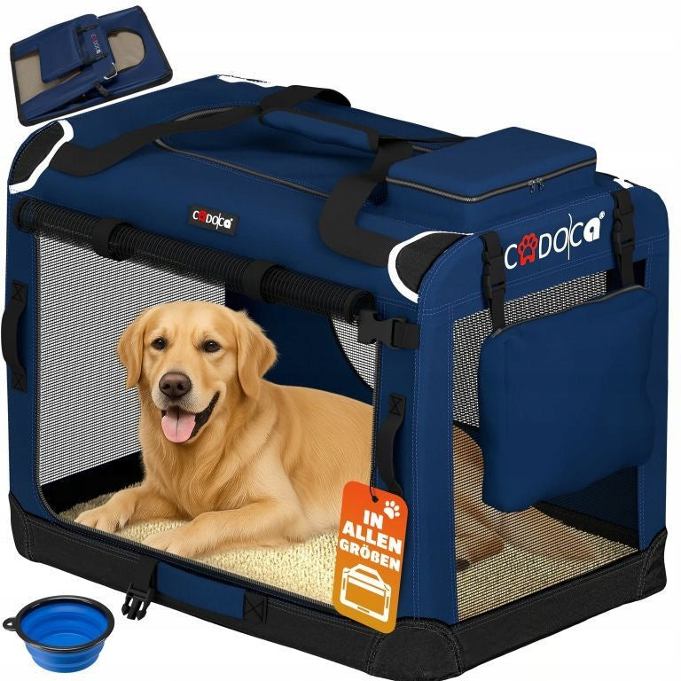 CARRYING BAG TRANSPORTER FOR CAT DOG XXXL 101x69x70 Blue Packaging status original
