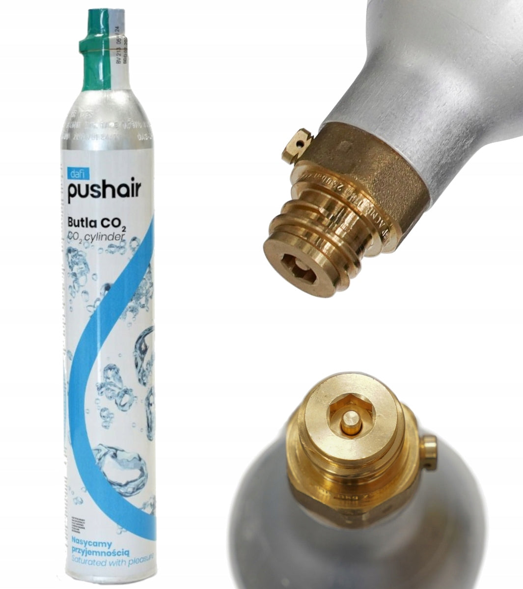 CARTRIDGE CO2 CYLINDER FOR PUSHAIR SATURATOR DAFI Kind CO2 gas cylinder